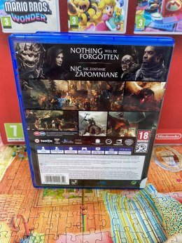 SHADOW OF WAR CIEŃ WOJNY Sony PlayStation 4 (PS4)