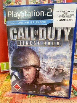 CALL OF DUTY FINEST HOUR Sony PlayStation 2 (PS2)