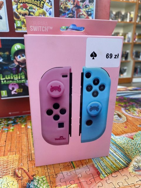 ETUI NA JOY CON TANOOKI GRIPSY RÓŻOWO NIEBIESKIE