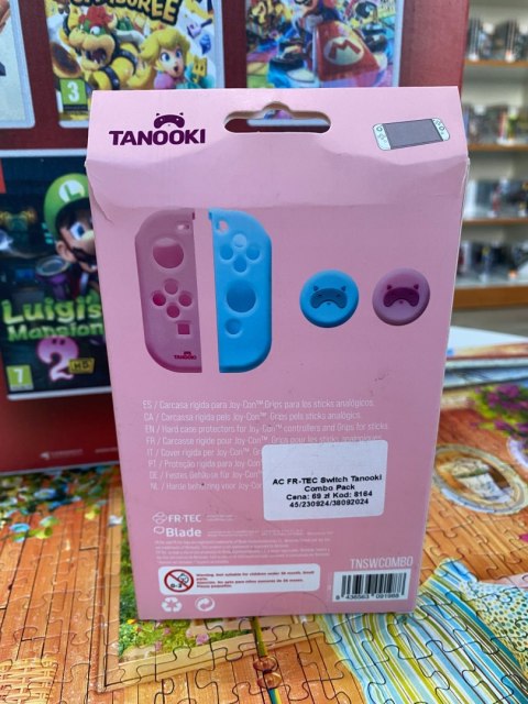 ETUI NA JOY CON TANOOKI GRIPSY RÓŻOWO NIEBIESKIE