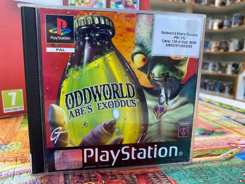 ODDWORLD ABE'S EXODUS Sony PlayStation (PSX) 3xA